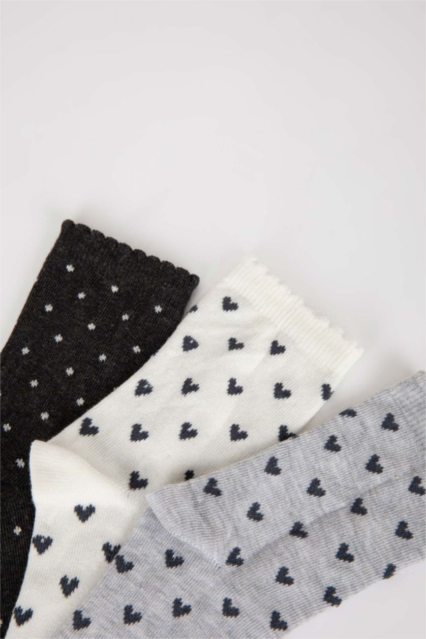 GIRLS & TEENS MIXED Girl 3 Pack Cotton Long Socks