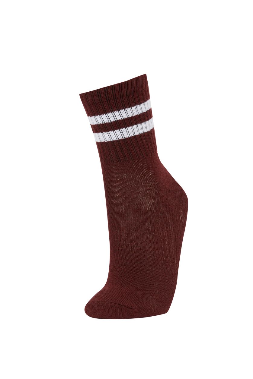 Kız Çocuk - Genç Kız Karma 5'li Pamuklu Uzun Çorap Kız Çocuk