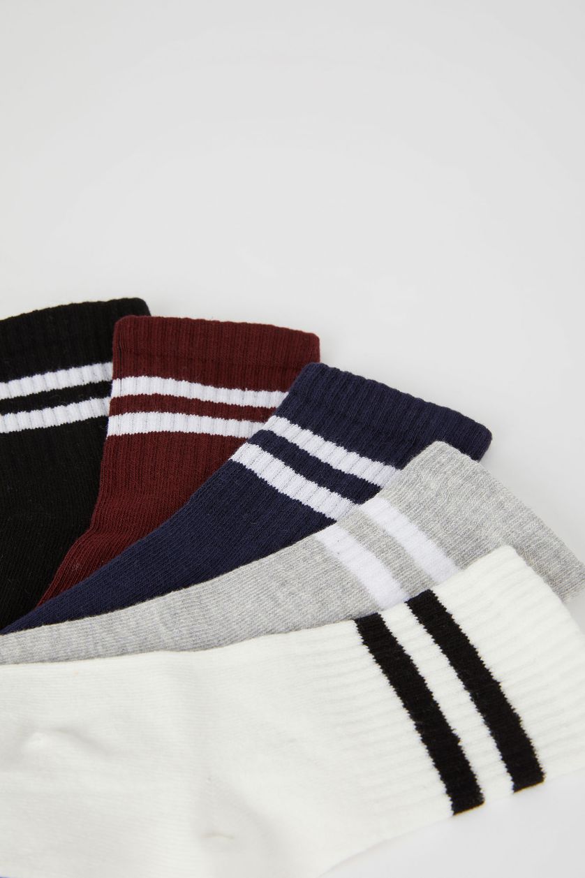 Kız Çocuk - Genç Kız Karma 5'li Pamuklu Uzun Çorap Kız Çocuk