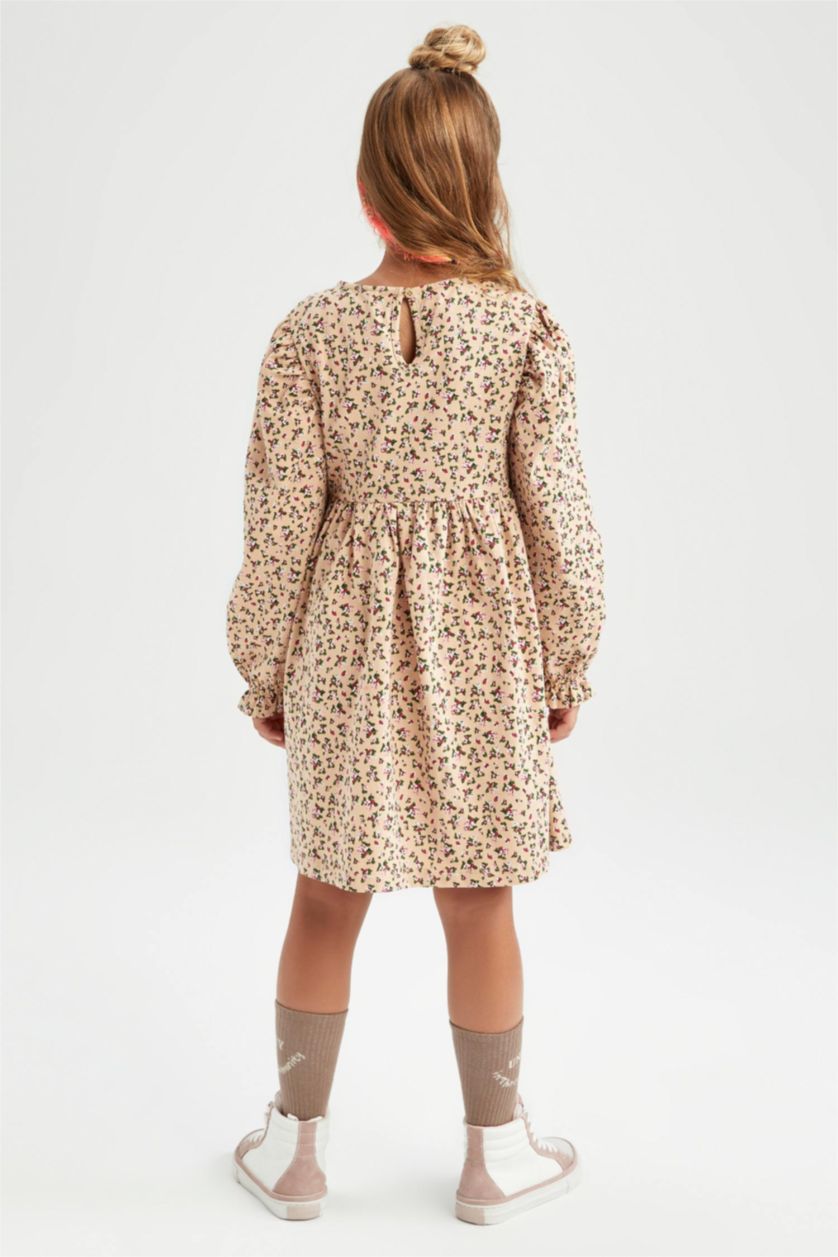 GIRLS & TEENS Salmon Long Sleeve Knitted Dress