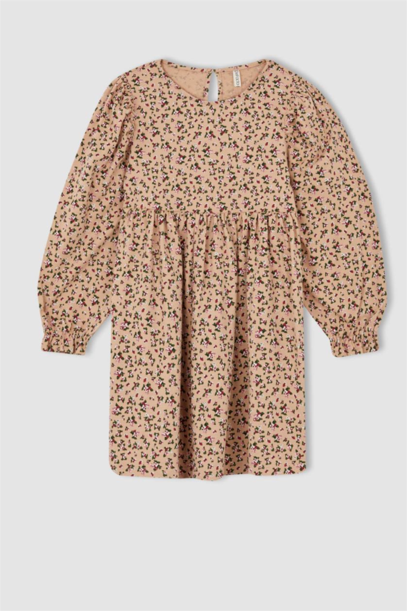 GIRLS & TEENS Salmon Long Sleeve Knitted Dress