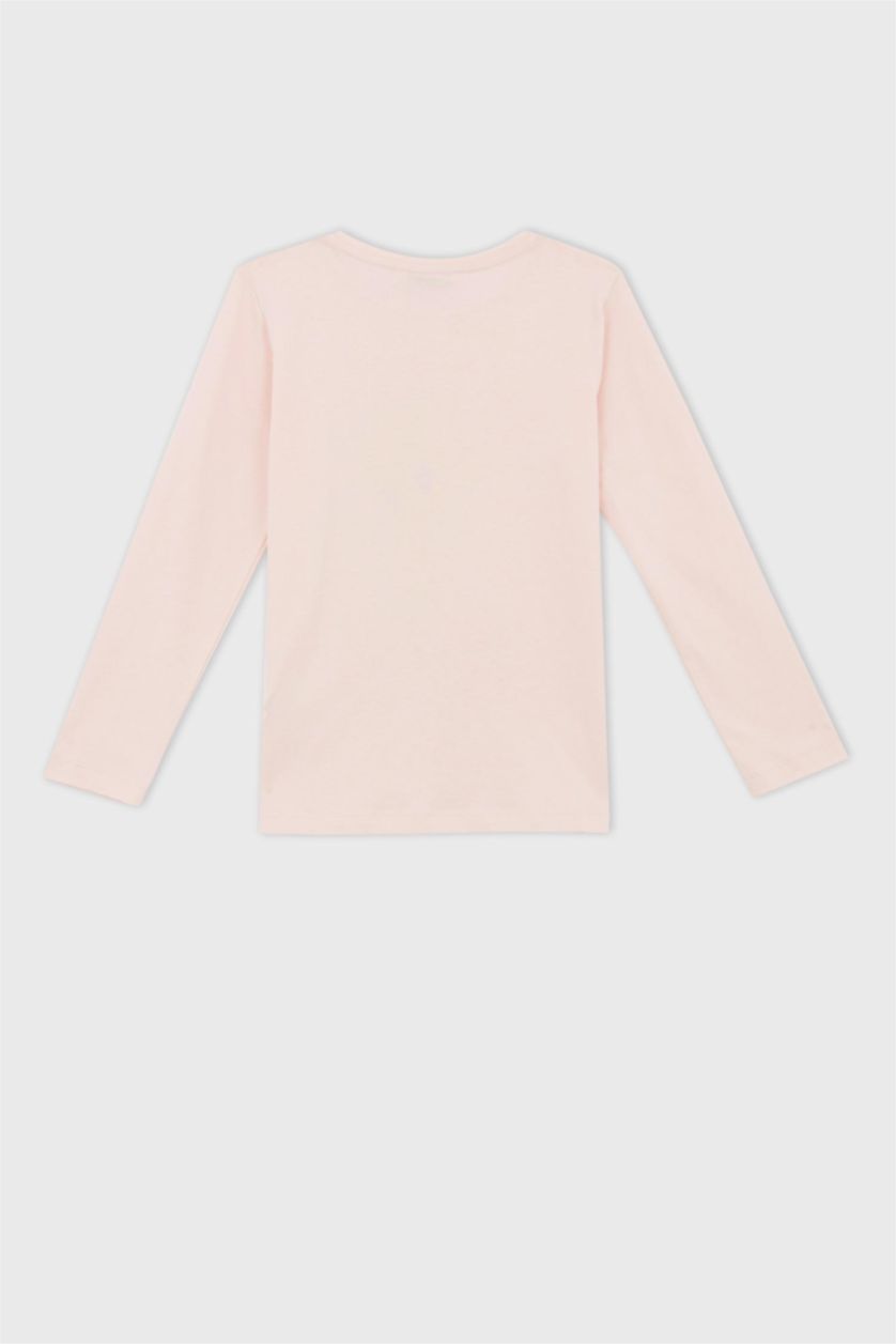 بنات زهري فاتح طقم بيجاما بناتي بقصة عادية مرخص من Looney Tunes - قطعتين