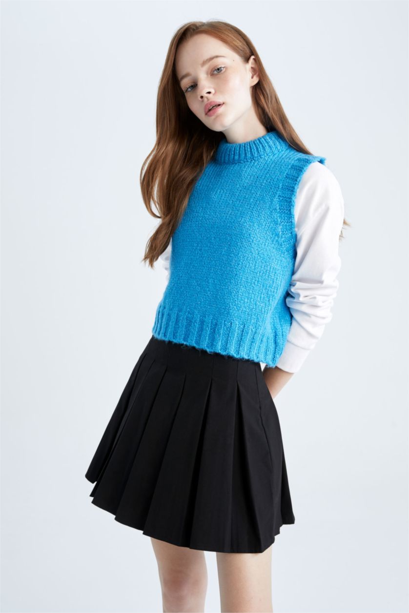 نساء أسود Pleat Mini