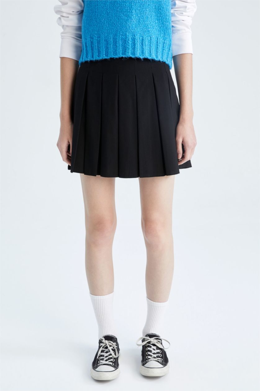 نساء أسود Pleat Mini
