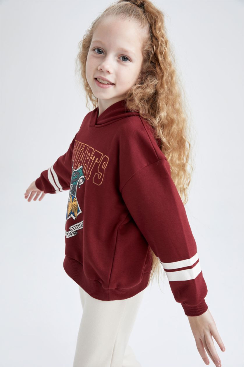GIRLS & TEENS Dark Bordeaux Regular Fit Harry Potter Licensed Sweatshirt