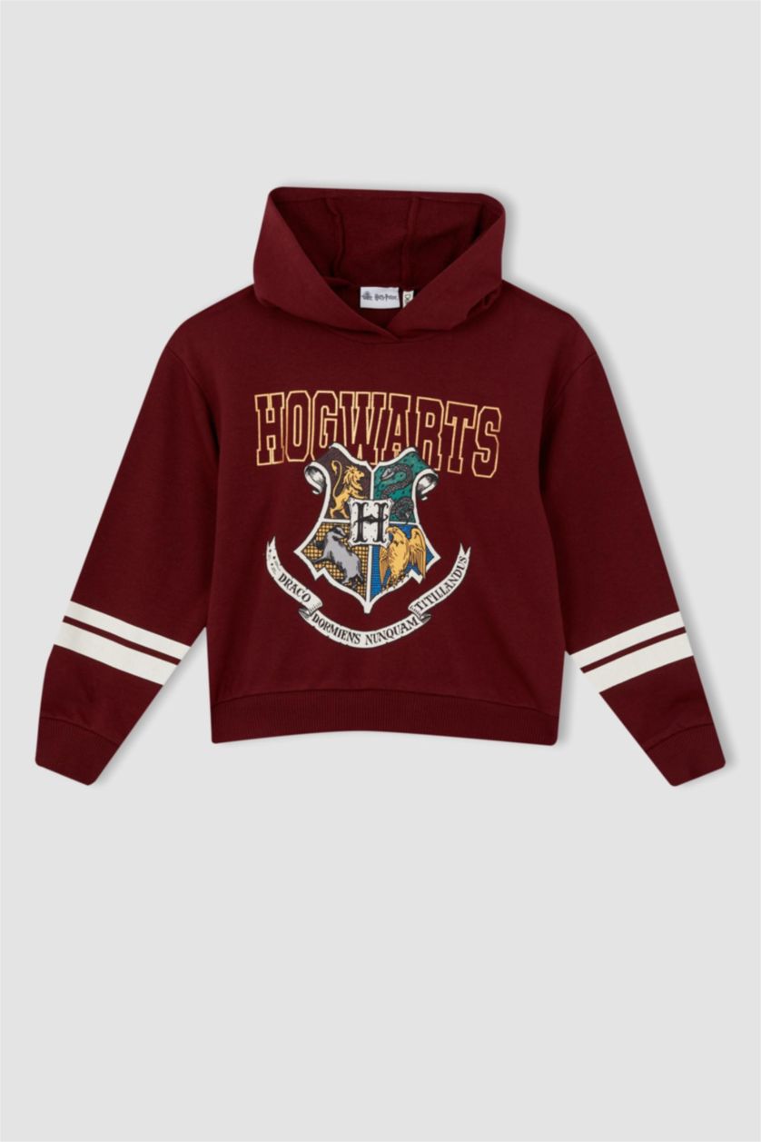 GIRLS & TEENS Dark Bordeaux Regular Fit Harry Potter Licensed Sweatshirt