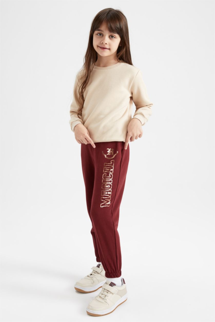 GIRLS & TEENS Dark Bordeaux Regular Fit Trousers