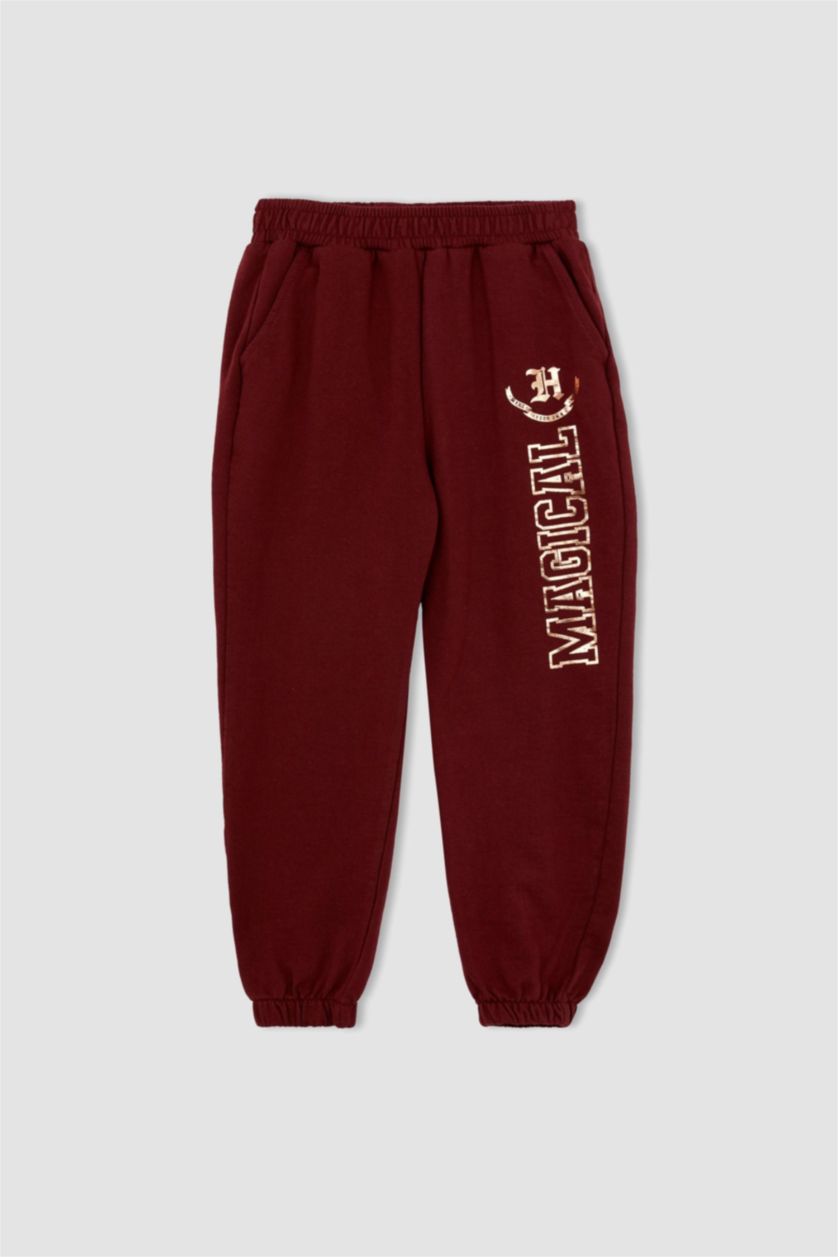 GIRLS & TEENS Dark Bordeaux Regular Fit Trousers