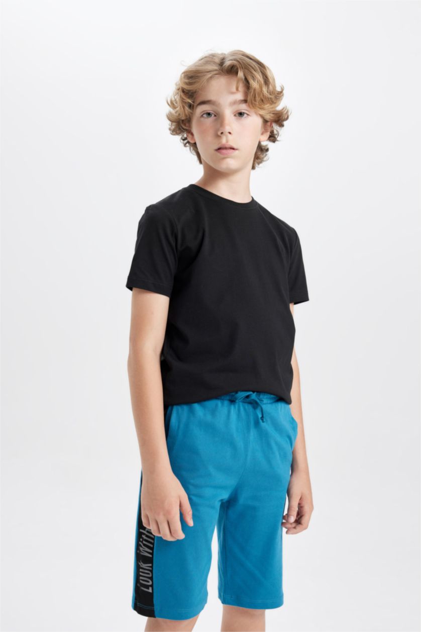 BOYS & TEENS Petrol Regular Fit Shorts