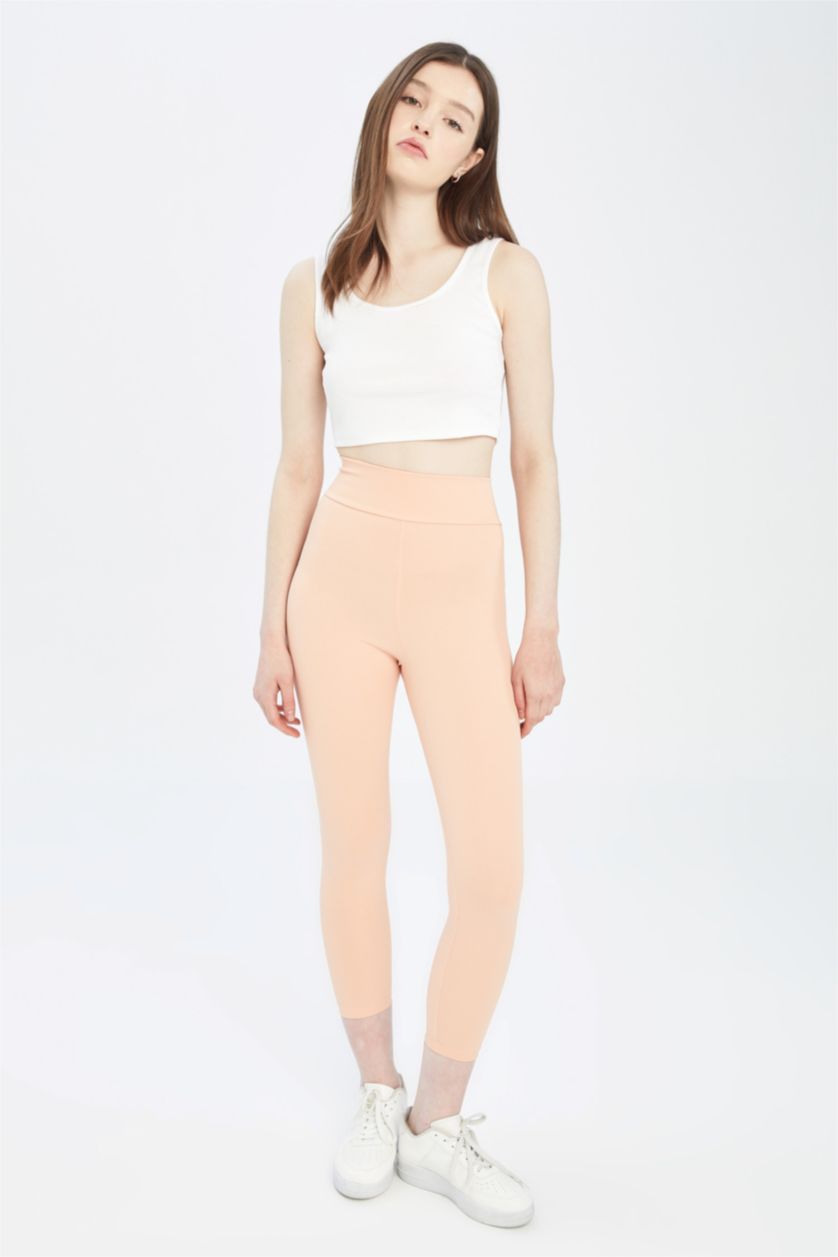 WOMAN Salmon Defacto Fit Sports Leggings