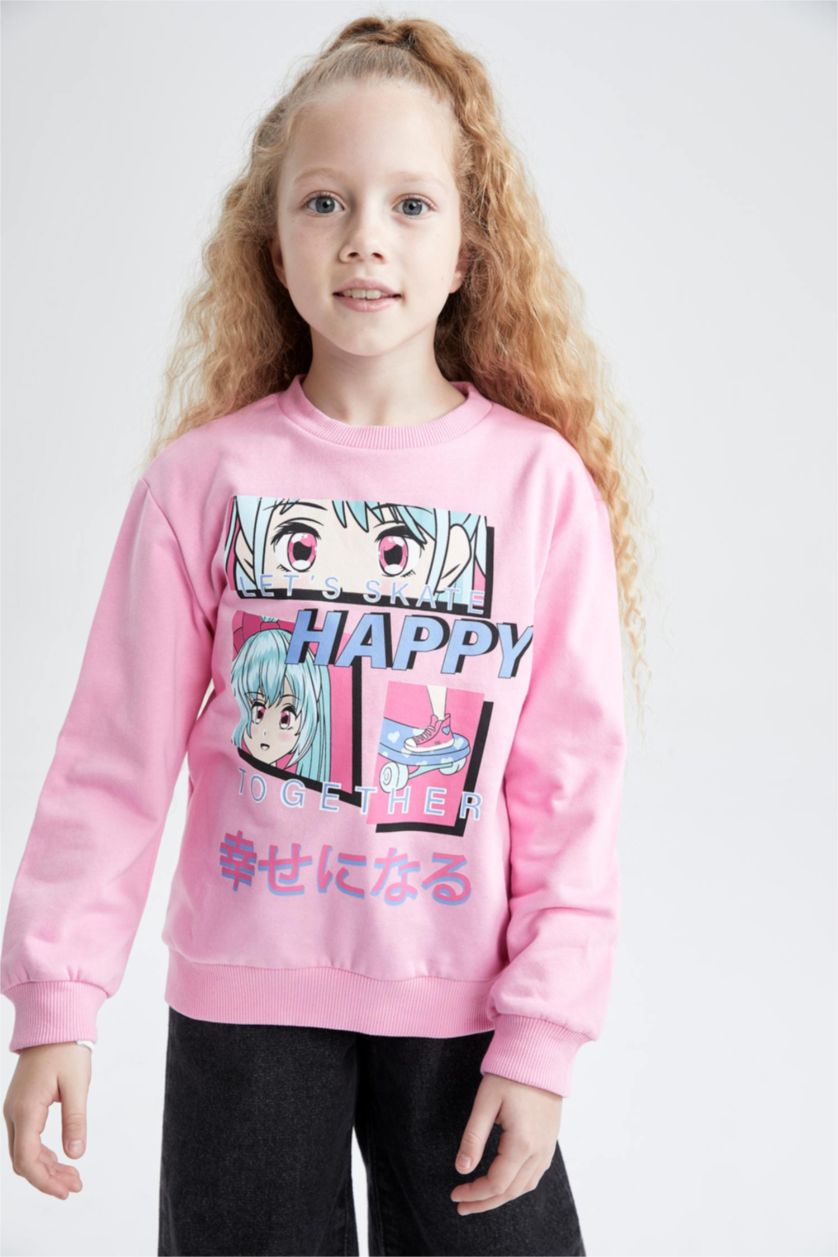 GIRLS & TEENS Pink قماش رقيق قصة عادية