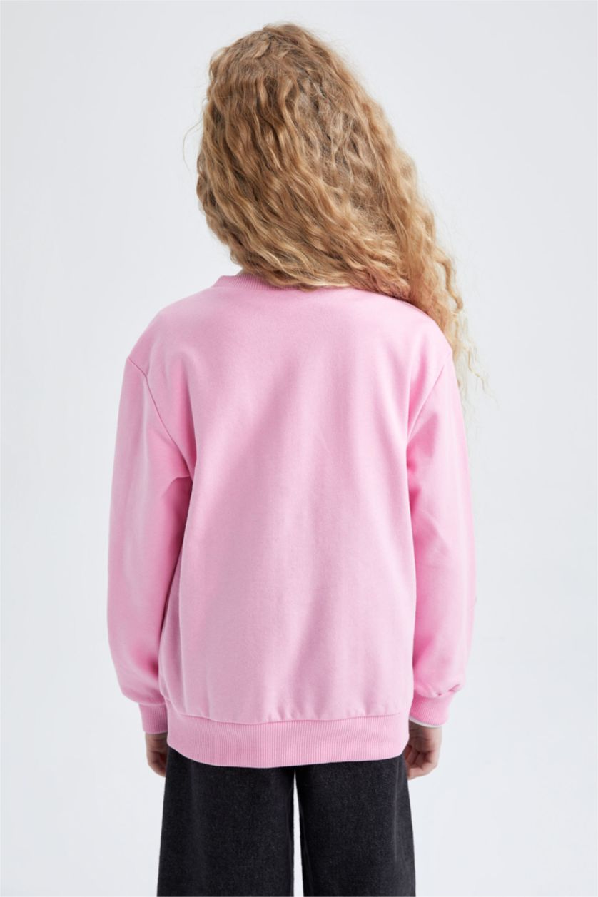 GIRLS & TEENS Pink قماش رقيق قصة عادية