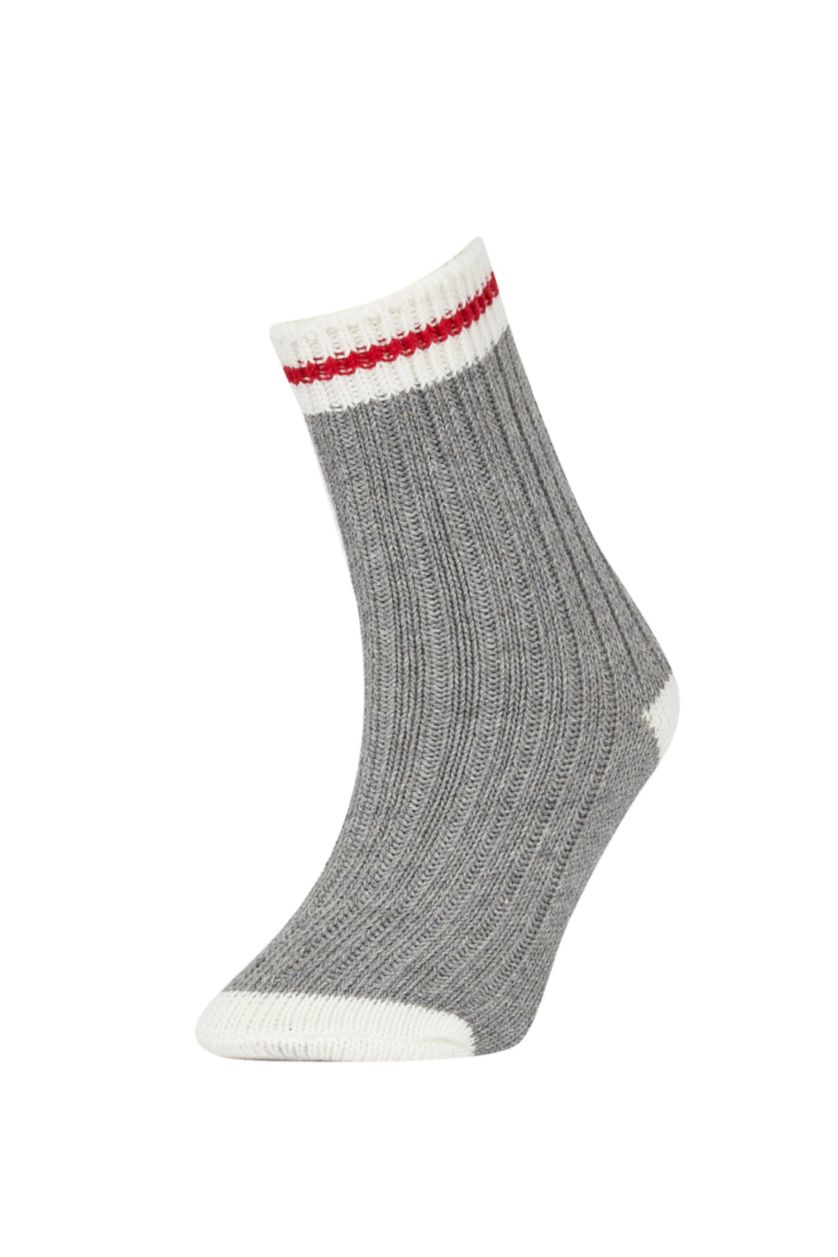 Мальчики и подростки Серый Длинные носки из хлопка для мальчиков, 2 пары