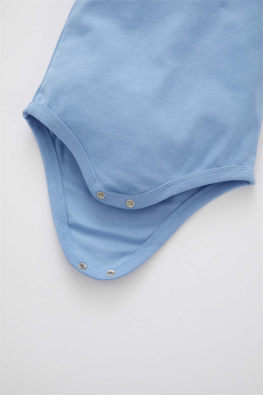 BABY BOY Blue Baby Boy Short Sleeve Short Sleeve Snap Body