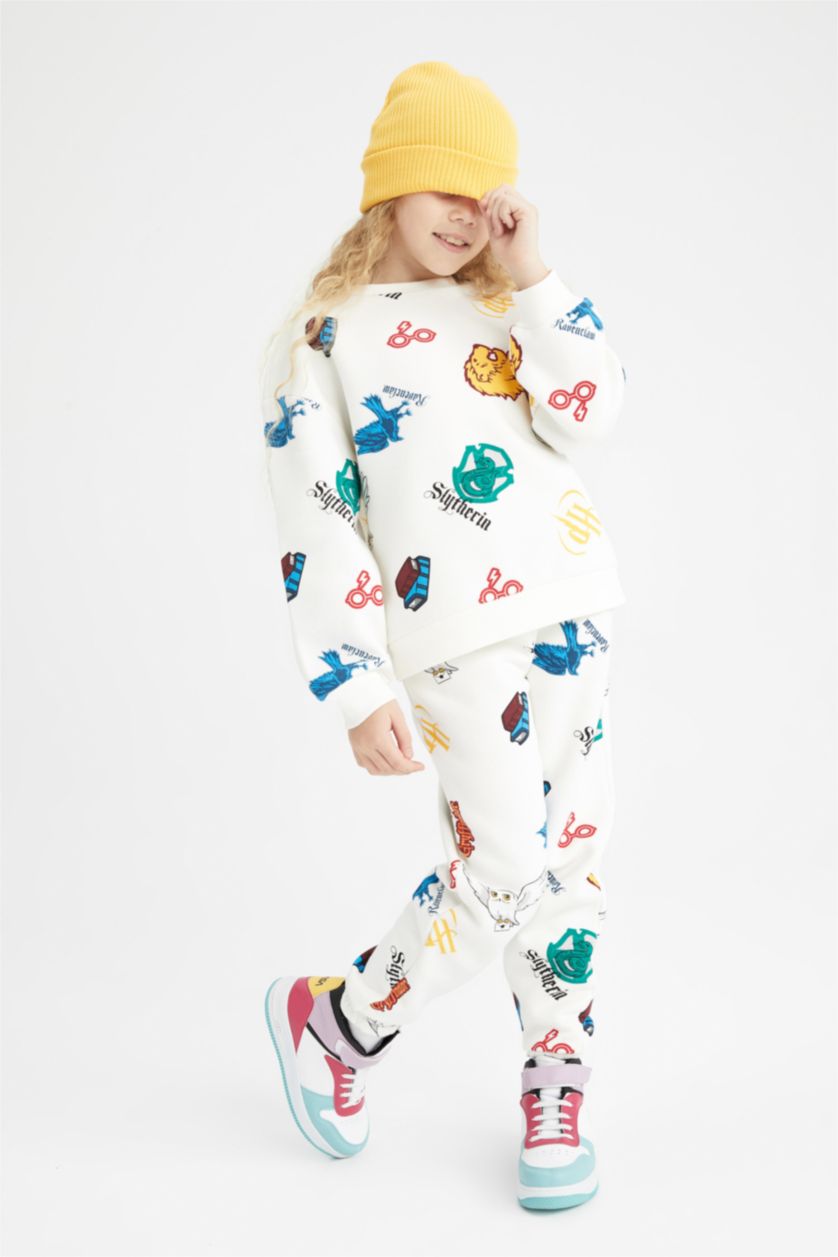 بناتي بيج سويت شيرت بناتي قصة مريحة ببطانة ناعمة من هاري بوتر