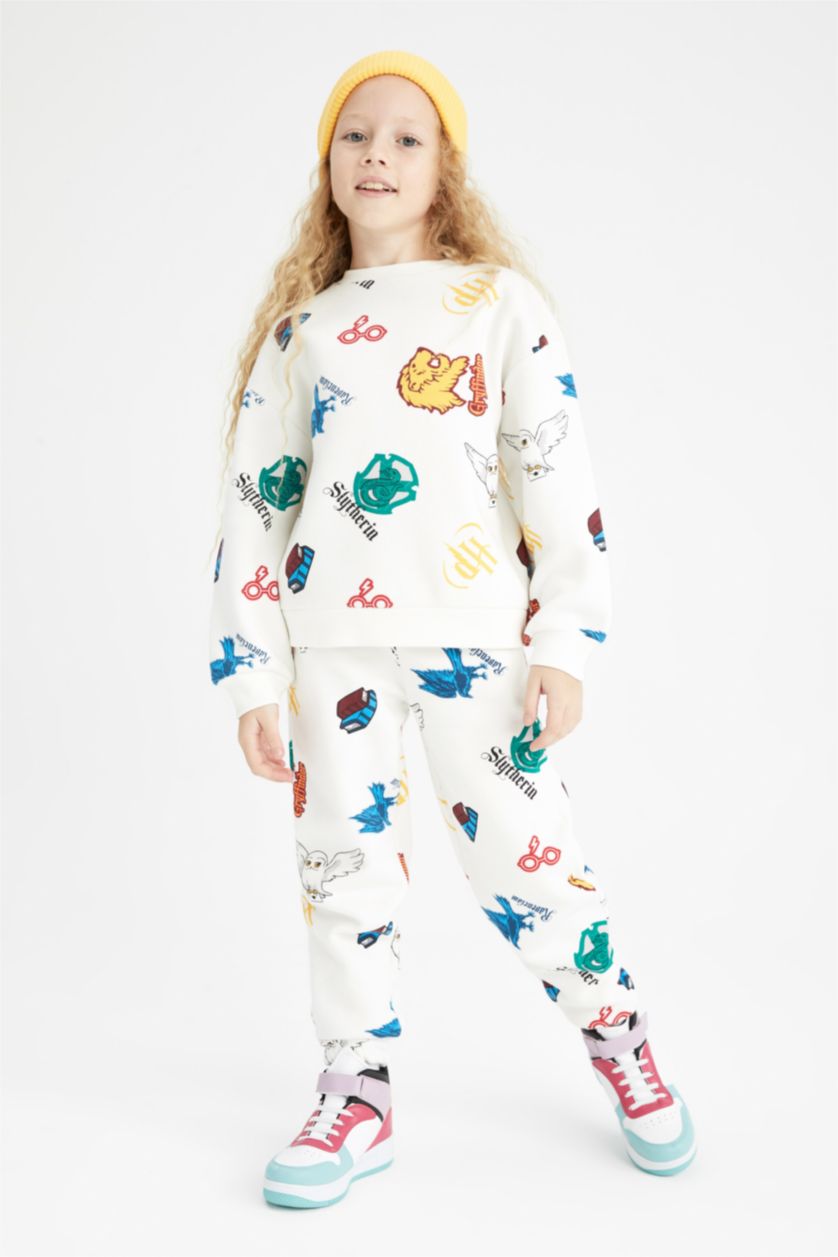 بناتي بيج سويت شيرت بناتي قصة مريحة ببطانة ناعمة من هاري بوتر