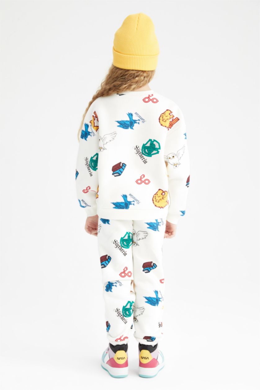 بناتي بيج سويت شيرت بناتي قصة مريحة ببطانة ناعمة من هاري بوتر