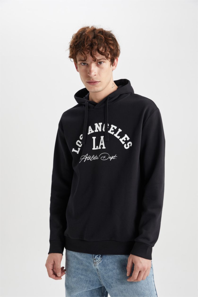 MAN Black Regular Fit Long Sleeve Sweatshirt