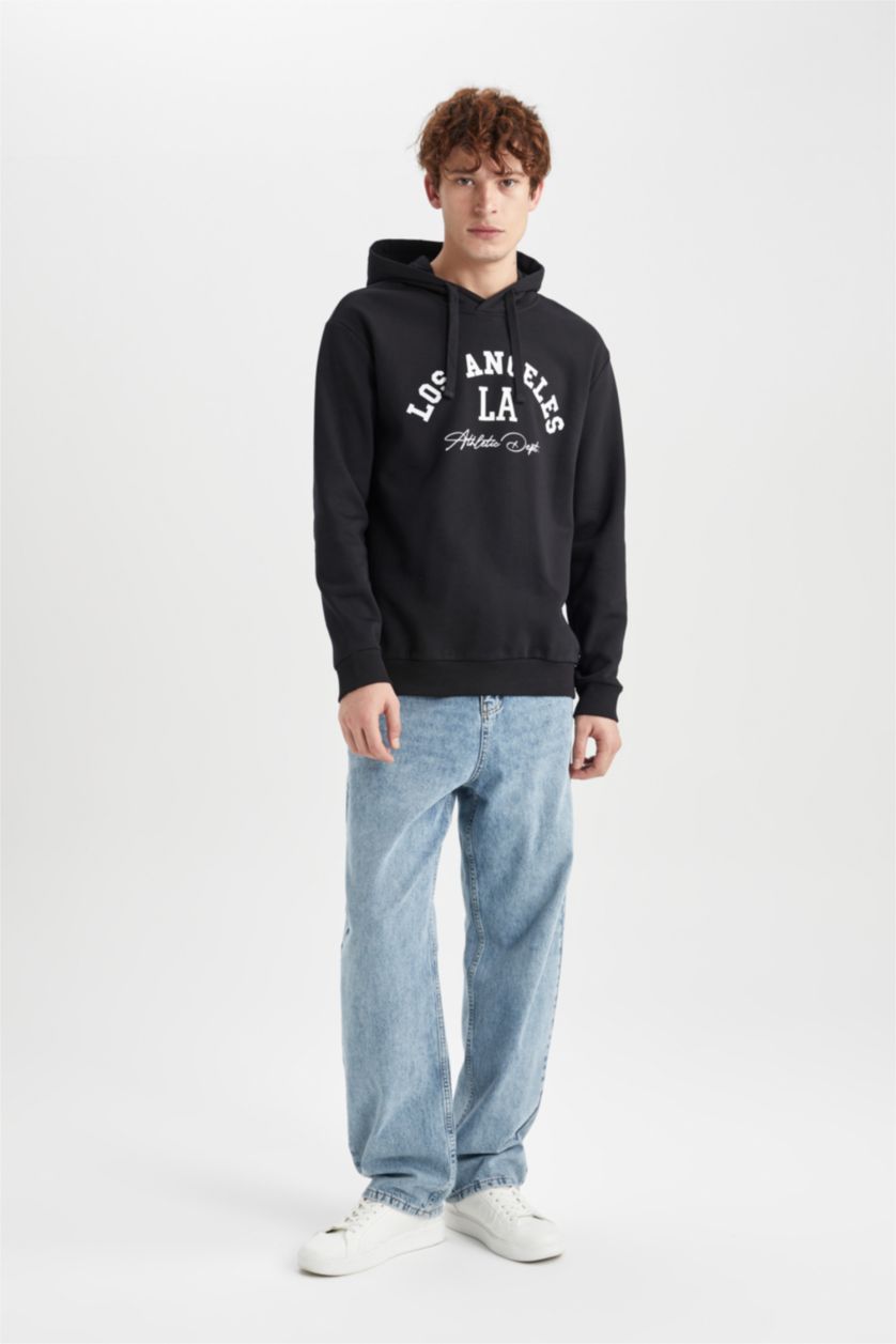 MAN Black Regular Fit Long Sleeve Sweatshirt