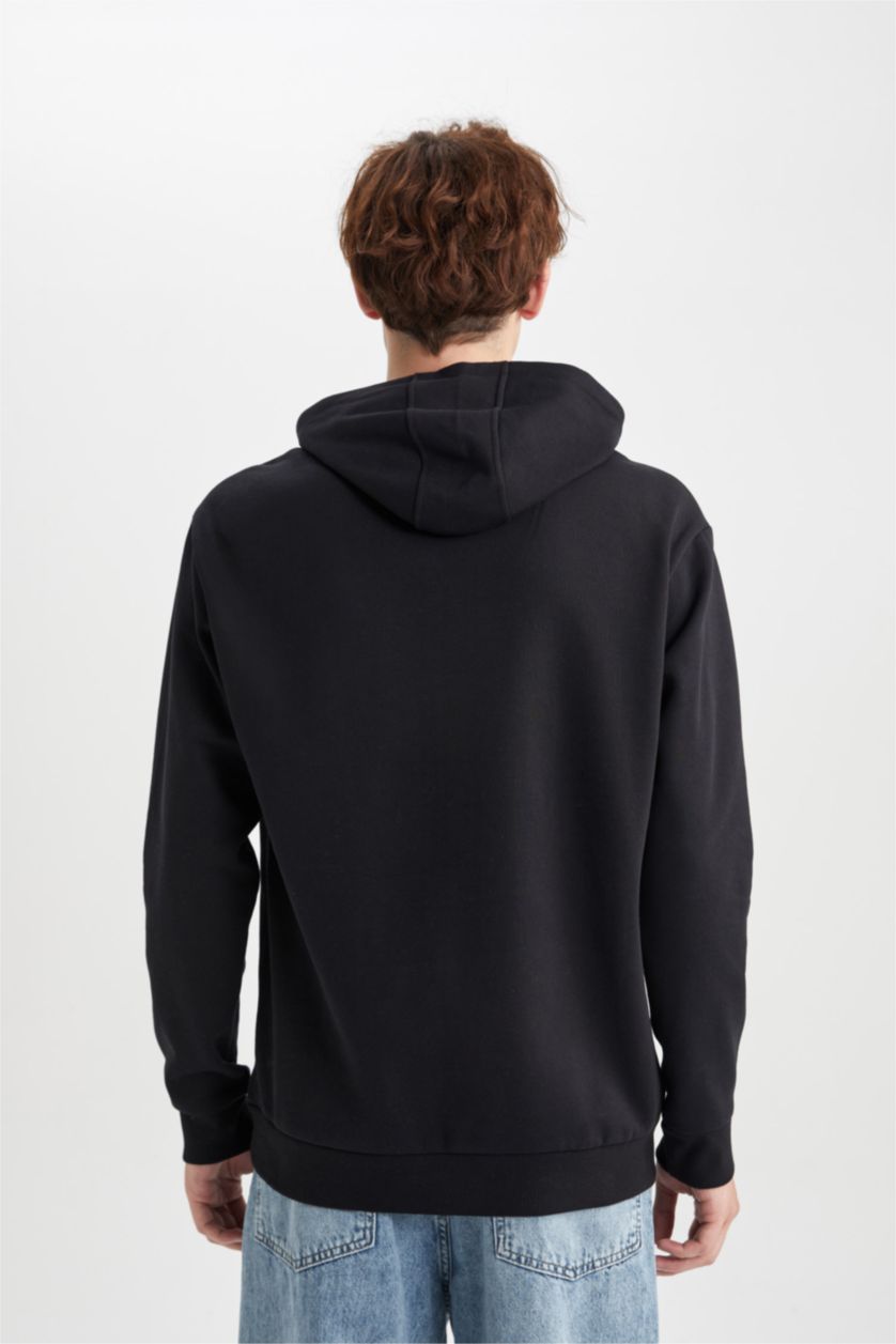 MAN Black Regular Fit Long Sleeve Sweatshirt