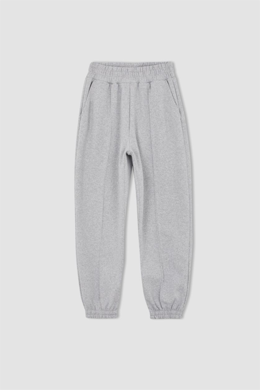 FEMME Gris Standard Fit Trousers