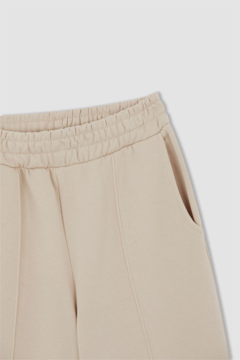 نساء بيج بنطلون سويت بانتس بريش ناعم من الداخل