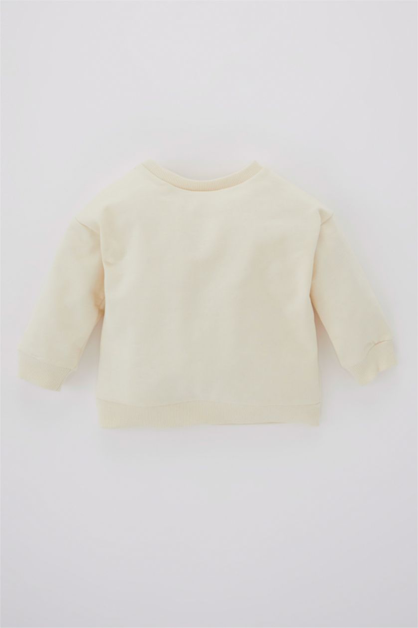 Малыши мальчики Бежевый Свитшот стандартного кроя Disney Mickey & Minnie для малышей мальчиков