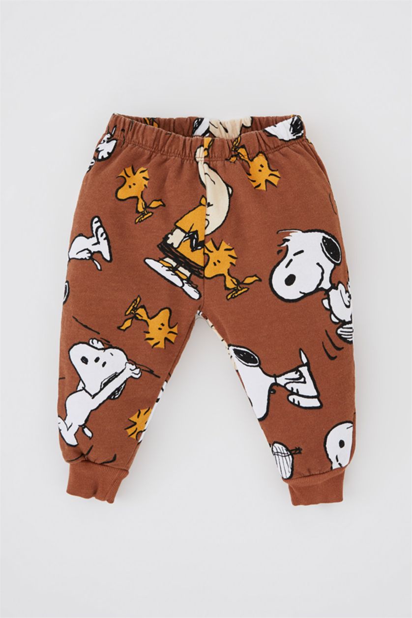 BÉBÉ GARÇON Orange Foncé Ensemble En Tricot Tissu Sweat Fin Col Ras Du Cou Manche Longue 2 Snoopy BéBé Garçon