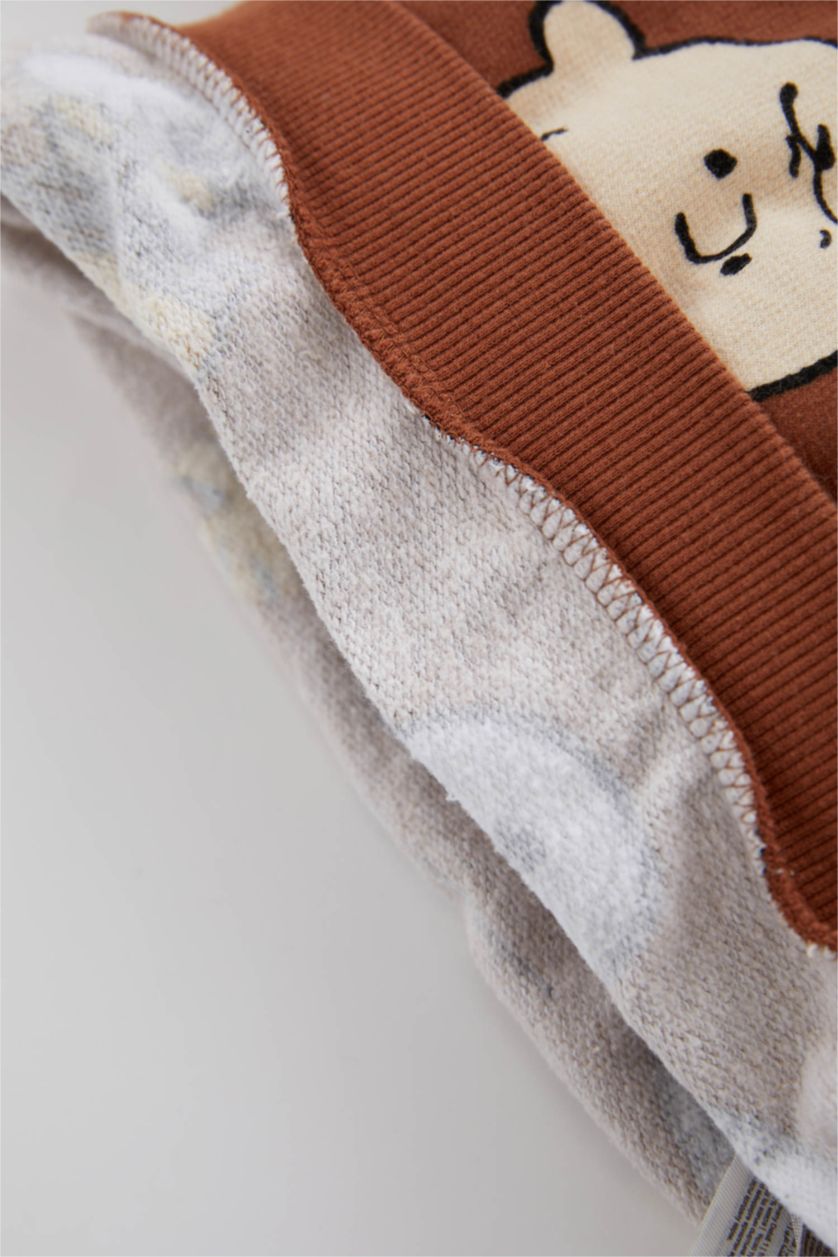 BÉBÉ GARÇON Orange Foncé Ensemble En Tricot Tissu Sweat Fin Col Ras Du Cou Manche Longue 2 Snoopy BéBé Garçon