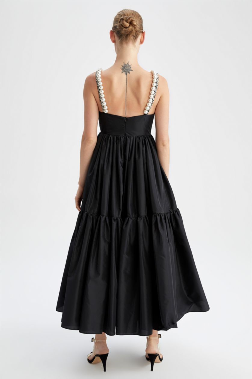 Kadın Siyah Maxi Elbise