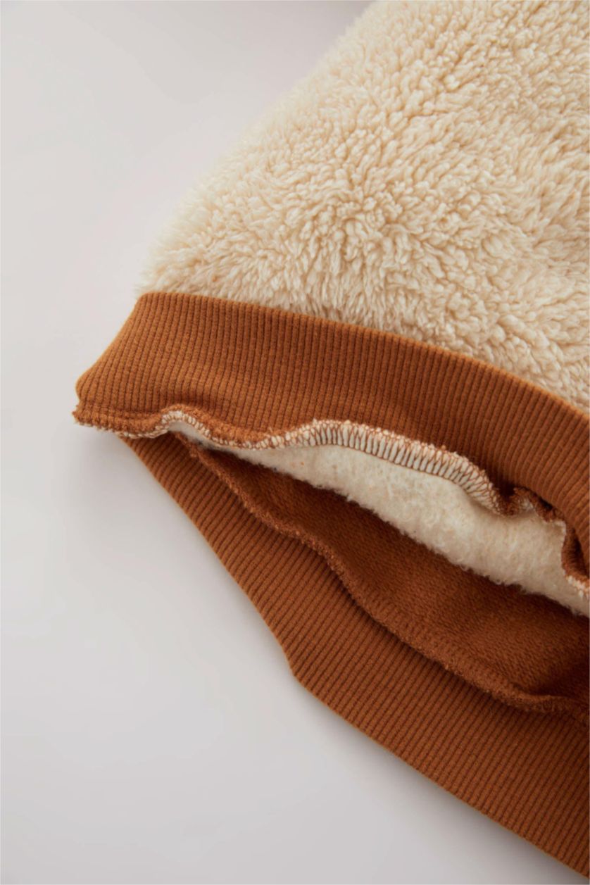 BÉBÉ GARÇON Beige Ensemble En Tricot Polaire Col Ras Du Cou Nouvel an Manche Longue 2 BéBé Garçon