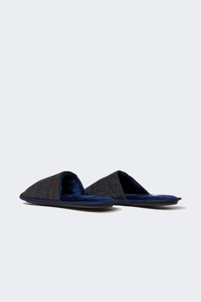 Erkek Lacivert Erkek Düz Taban Terlik