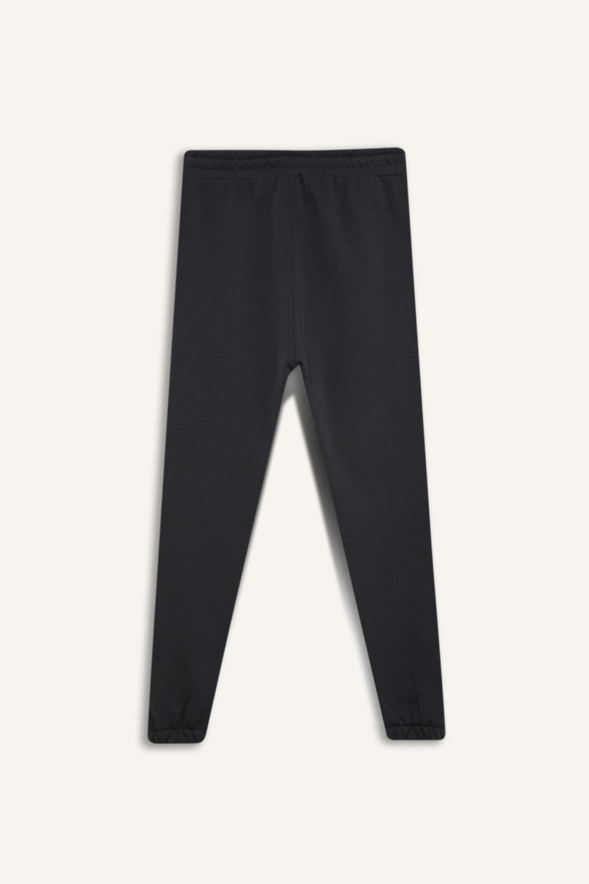 Man Anthracite Regular Fit Zipper Pocket Printed Trousers