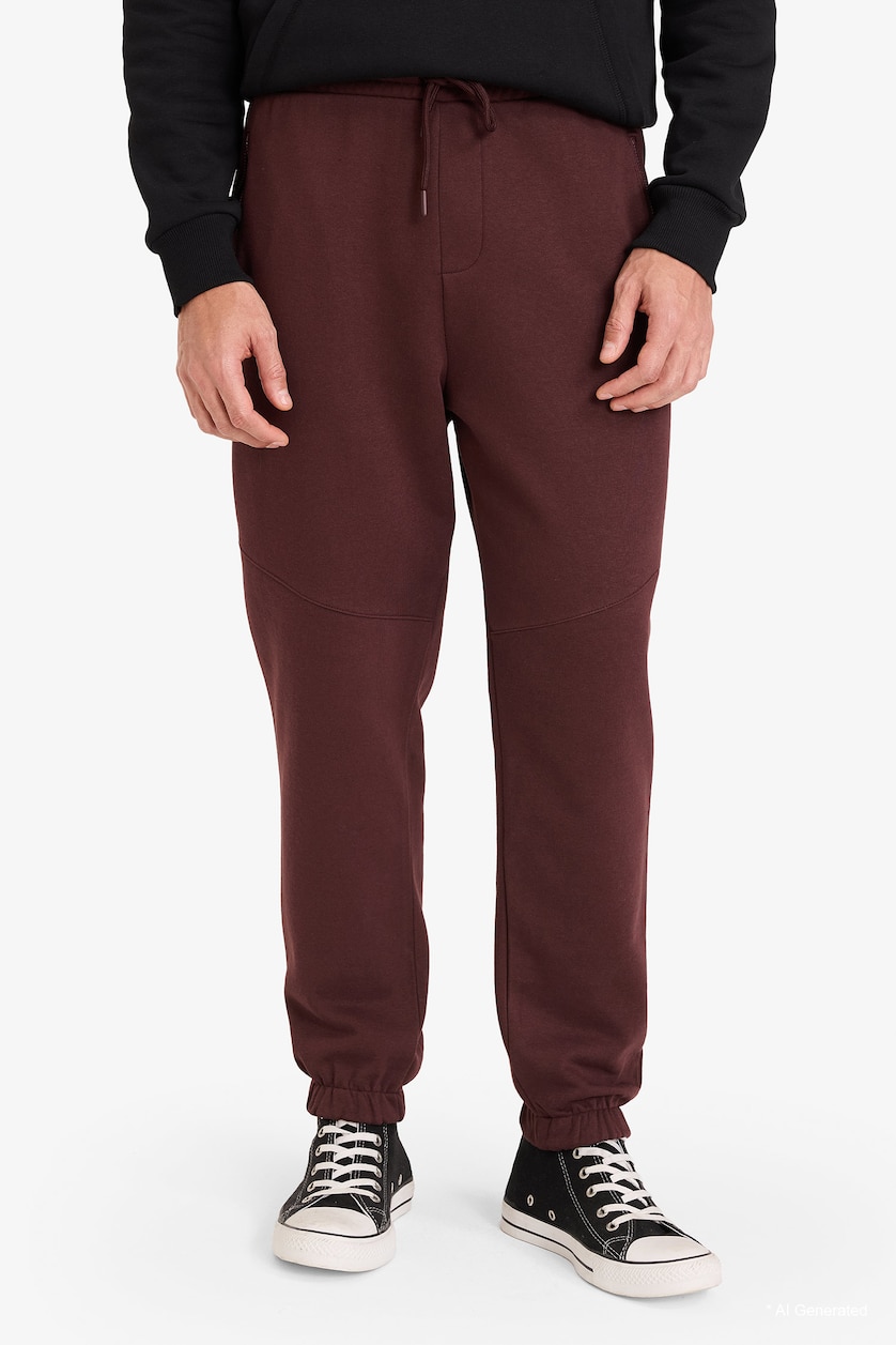 Erkek Koyu Bordo Regular Fıt Pantolon