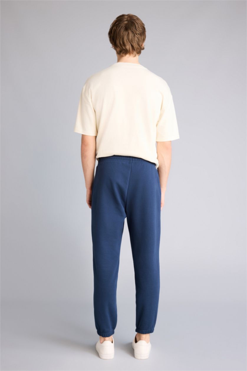 Erkek Lacivert Fermuar Cepli Pantolon