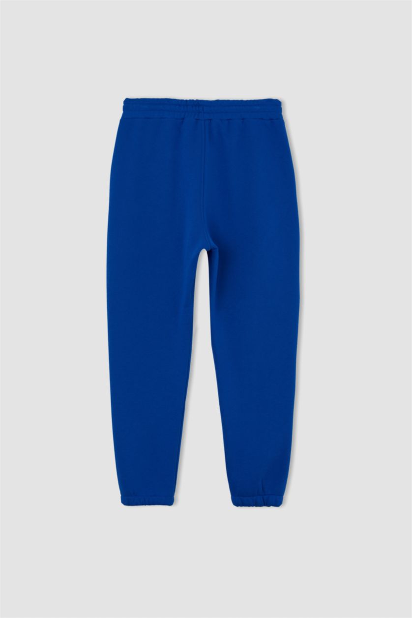 HOMME Bleu Pantalon Coupe Régulière
