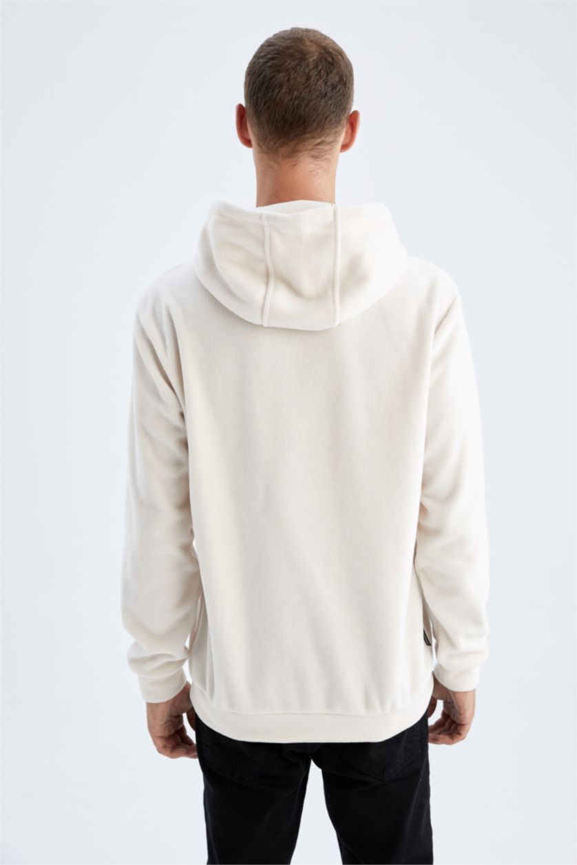 رجالي اللون الحجري سويت شيرت صوفي قصة عادية