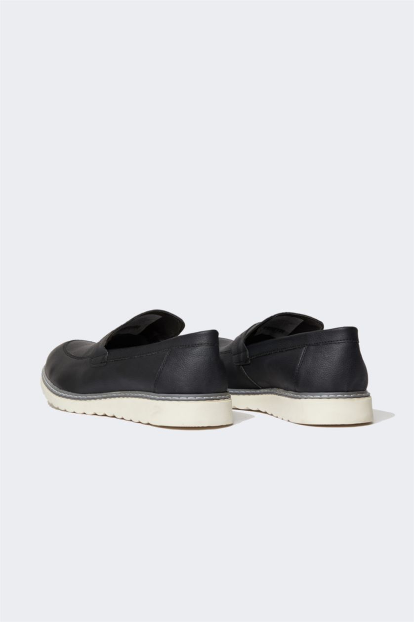 HOMME Noir Chaussures de Sport En Cuir synthétique pour homme