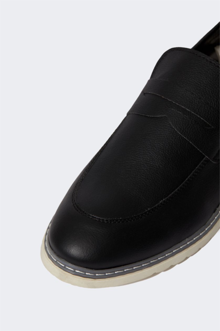 HOMME Noir Chaussures de Sport En Cuir synthétique pour homme