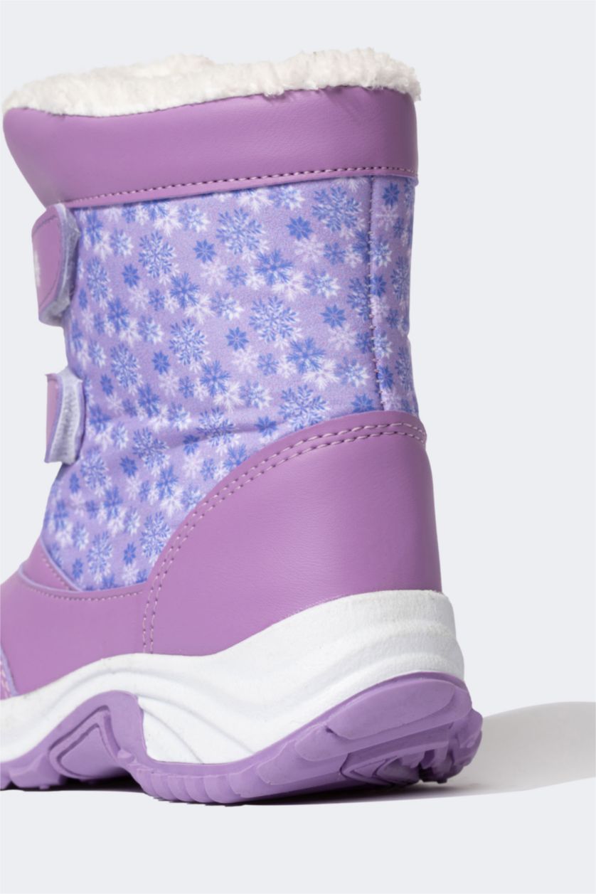 FILLES Violet Bottes Semelle Plate Fille