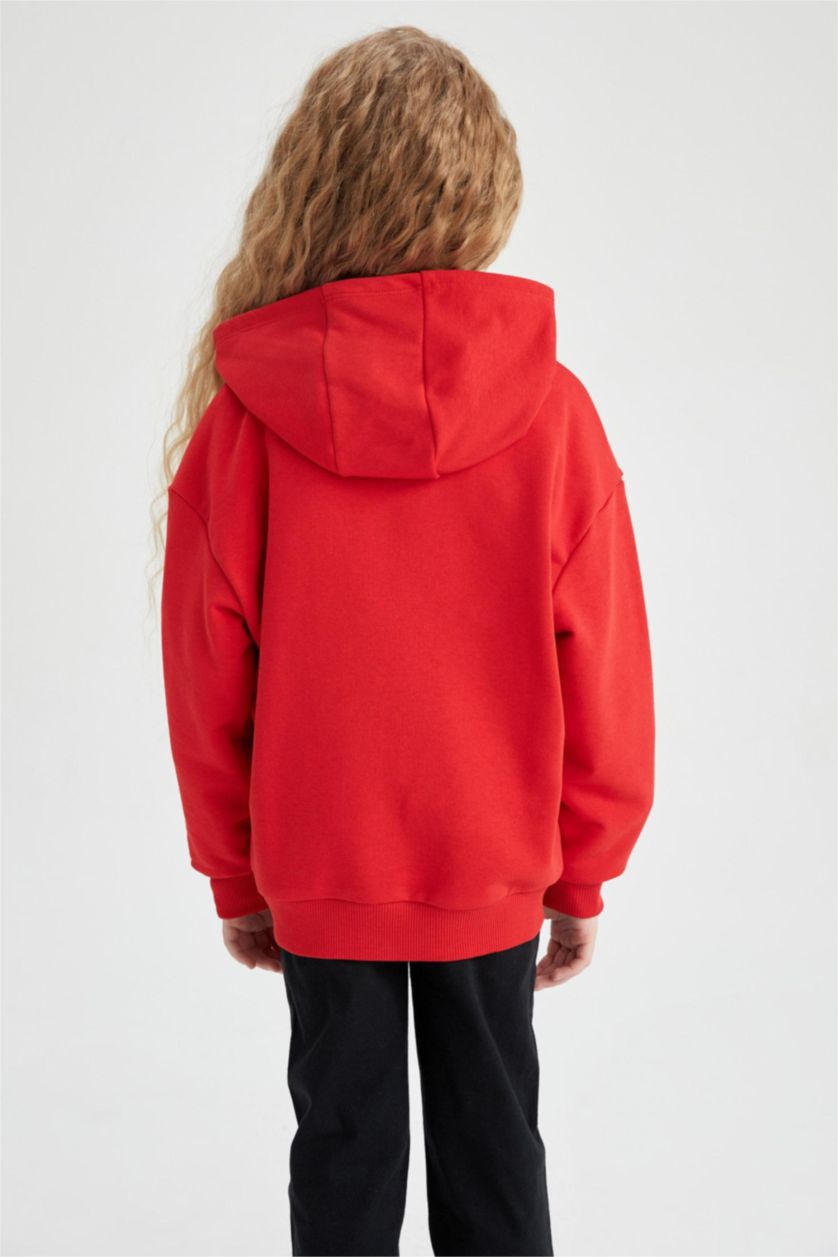 GIRLS & TEENS Red قماش سميك قصة عادية