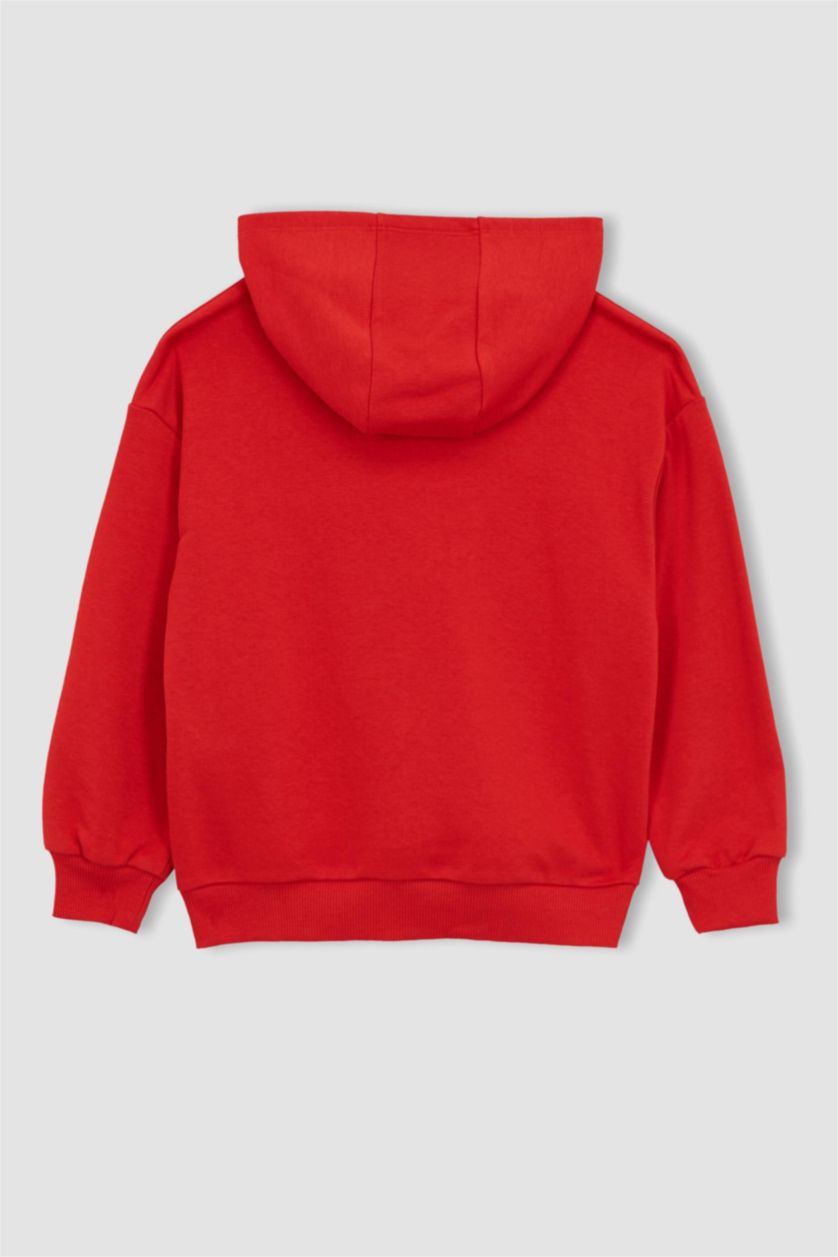 GIRLS & TEENS Red قماش سميك قصة عادية