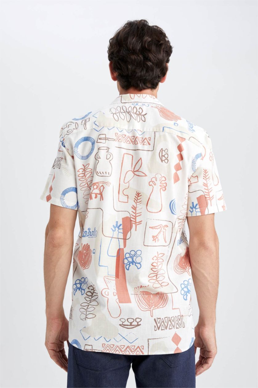 MAN Sand Regular Fit Short Sleeve Shirt