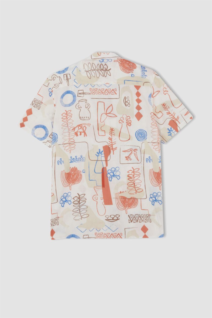 MAN Sand Regular Fit Short Sleeve Shirt