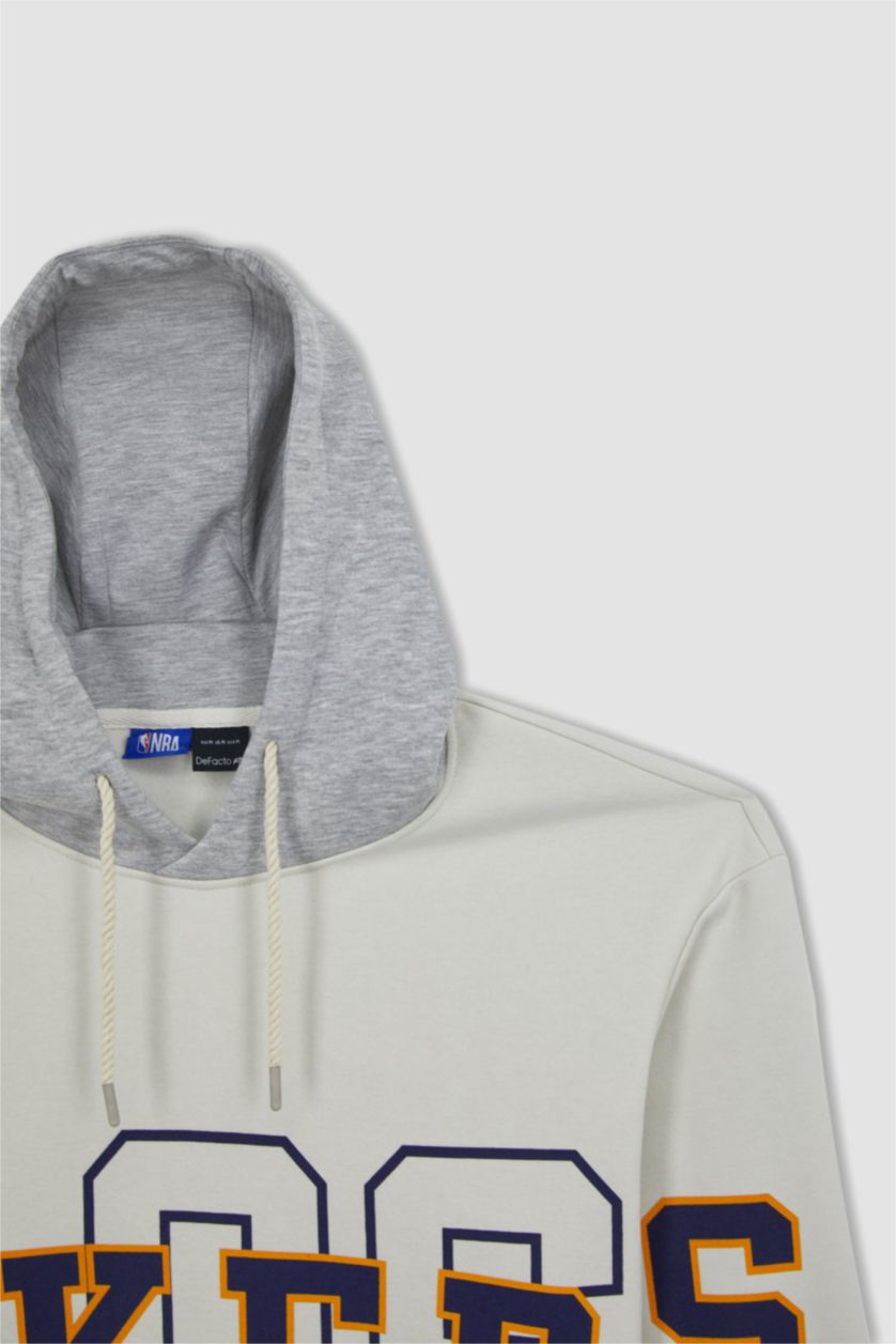 Erkek Taş Boxy Fit Sweatshirt