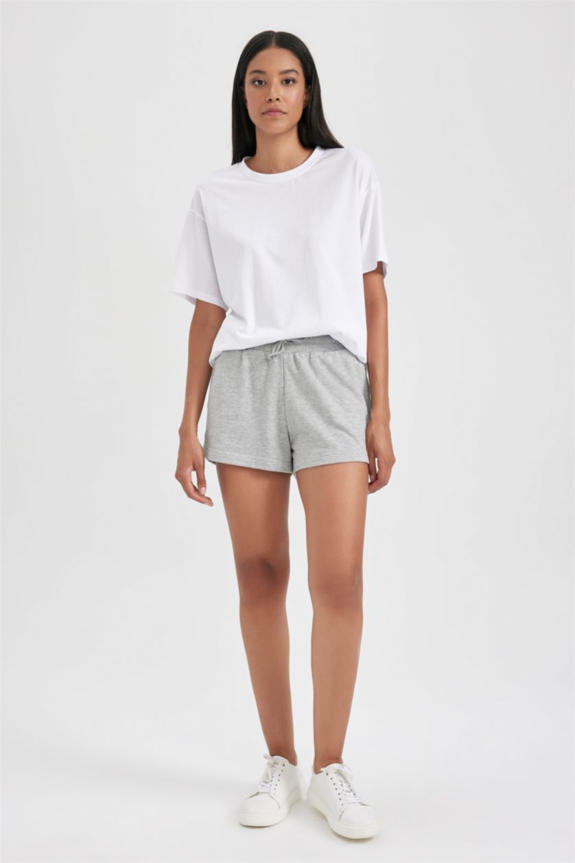 Woman Grey Melange Regular Fit