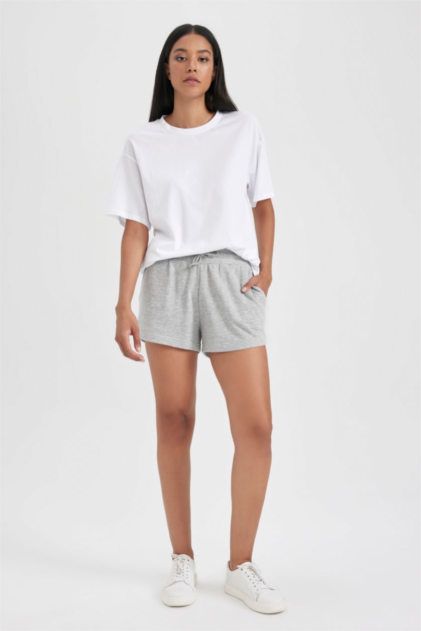 Woman Grey Melange Regular Fit