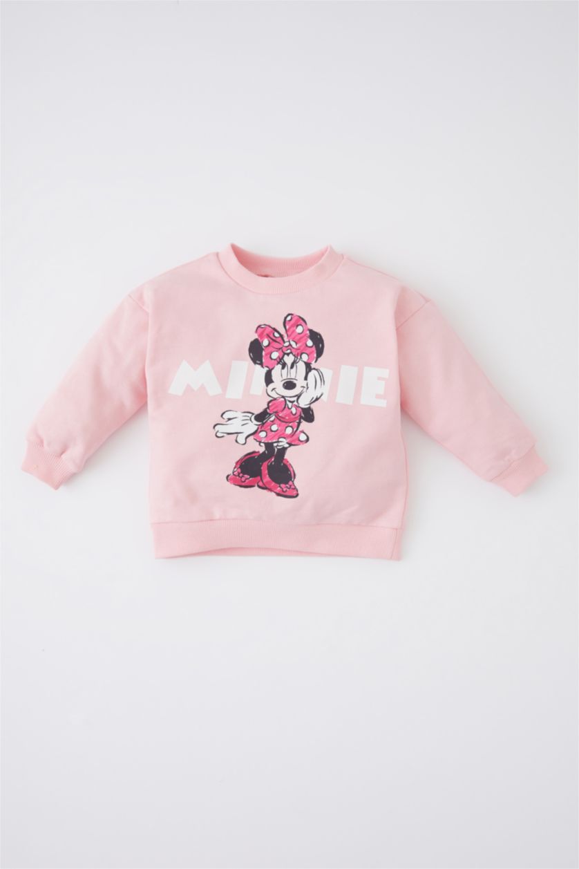 Малыши девочки Розовый Свитшот стандартного кроя из тонкой ткани для малышей девочек