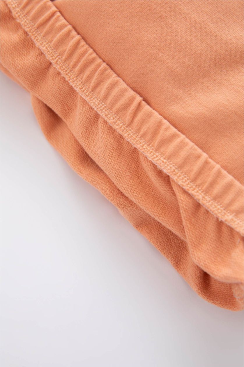 BABY GIRL Salmon  Baby Girl Regular Fit Big Collar Sweatshirt