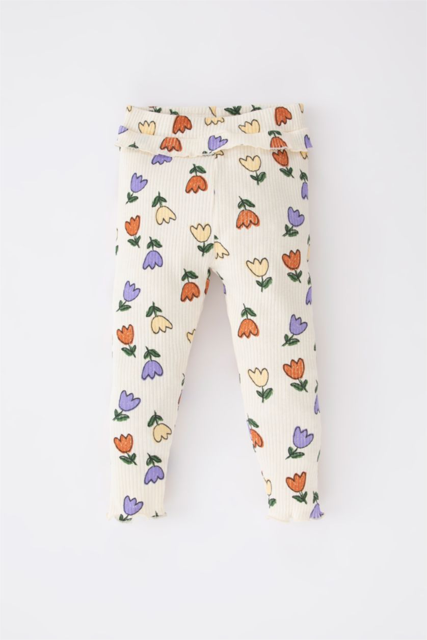 BÉBÉ FILLE Orange Ensemble En Tricot Col Ras Du Cou Fleur Manche Longue 3 BéBé Fille